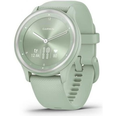 Chytré hodinky Garmin Vivomove Sport Silver/Cool Mint Band (010-02566-03)