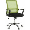 Tempo Kondela Kancelárska stolička, sieťovina zelená/látka čierna, APOLO