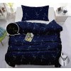 SVIETIACE obliečky GALAXY - TMAVO MODRÉ