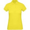 B&C INSPIRE POLO / Dámske piqué polo z bio bavlny - solar yellow XL