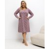 Nightgown-DU-KN-FP-603.15P-dark pink ružová | fialová 3XL Forever Pink 5906694074462