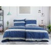 Modré krepové obliečky na jednolôžko 140x200 cm Blue Line – B.E.S.