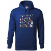 Zvieratká na triku - Mikina pánska Cape s kapucňou - 3XL ( Kráľovská modrá )