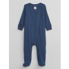 GAP 857934-01 Dětský overal na zip Tmavě modrá - 0-3M