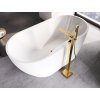 Besco NAVIA 150 VAŇA VOĽNE STOJACA 150x80, biela sanitárny akrylát, klik-klak biely WAS-150-NBI