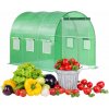 Bauerkraft Fóliový skleník 3x2x2 m 6 m² kovový rám UV fólia - zelený