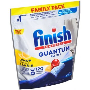 Finish Quantum All in 1 kapsle do myčky nádobí Lemon Sparkle 120 ks