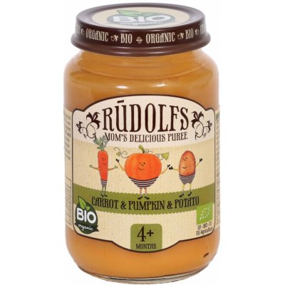 RUDOLFS Bio príkrm mrkva tekvica a zemiaky 190 g