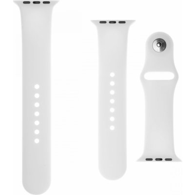 FIXED Silicone Strap na Apple Watch 38 mm/40 mm biely FIXSST-436-WH