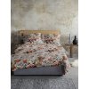 IRISETTE luxusné flanelové obliečky ZOBEL 8552-11 KVETY šedé 140x200 cm, 70x90 cm