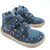 Froddo Barefoot členkové topánky Autumn Tex Stars tmavomodré hviezdy