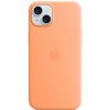iPhone 15 Plus Silicone Case with MagSafe - Orange Sorbet MT173ZM-A Apple