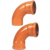 PVCU koleno kanalizačné 110/87° MF oblúk KGBD SW