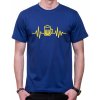 Fajntričko Tričko - EKG pivo, Farba kráľovská modrá, Strih/ Variant Pánsky/UNISEX
