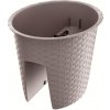 Kvetináč na zábradlie RATOLLA OVAL 29,8 cm - farba: mocca