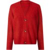 esmara® Dámsky kardigán z hrubého úpletu červená