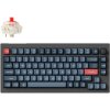 Keychron V1 Max Swappable RGB Backlight Red Switch - Black - Knob Version, US V1M-D1 (V1M-D1)