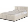 Wilsondo Čalúnená manželská posteľ s úložným priestorom Marilla 160x200 - béžová