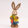 Jarná slamená dekorácia zajac 35 cm