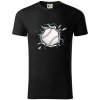 Baseball lopta v triku - Tričko z organickej bavlny - 2XL ( Čierna )