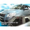 Deflektory na Škoda Fabia II Htb 2007-2014 (+zadné)