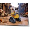 Sablio Plagát Wall-E robot Mesto - 90x60 cm