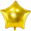 PartyDeco Fóliový balón Hviezda zlatá 48 cm