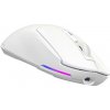 Lorgar MSA10W, bezdrôtová herná myš, 6 prog. tlačidiel, senzor Pixart 3311, 12.000 dpi, podsvietenie RGB, biela LRG-MSA10W-WH