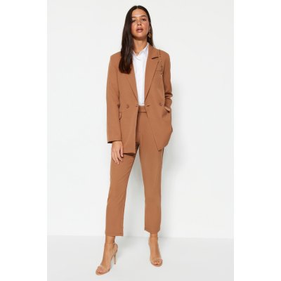 Trendyol Camel Blazer Jacket-Pants Woven Two Piece