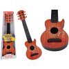mamido Detská drevená hračka gitara s trsátkom oranžová