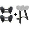 Set nastaviteľných činiek TUNTURI MX85 Select 2x 39 kg so stojanom