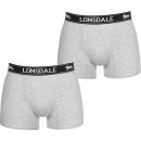 Lonsdale 2 Pack Trunks Mens