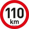 Kltools Reflexná nálepka s obmedzením rýchlosti 110 km/h (200 mm)