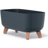 PROSPERPLAST Kvetináč GRACIA CASE 58cm antracit
