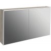 Zrkadlová skrinka s osvetlením Jungborn QUATTRO / SEDICI / NOVE 120 x 20 x 70 cm orech