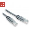 LYNX CS LYNX UTP patch kabel Cat5e, PVC, CCA, 10m, šedý LX-UTP5E-100-GREY