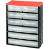 TOOD - Skrinka ABS plast - 9 zásuviek 330x170x410mm