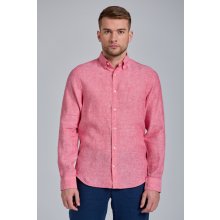 Gant D2. košeľa slim linen shirt BD ružová