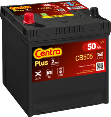 Centra Plus 12V 50Ah 360A CB505