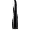 HardToys FBP14, čierne vinylové dildo 29 x 2,2–6 cm