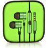 OEM HF STEREO BOX METAL MI 3,5mm JACK zelené (Slúchadlá zelené 3,5mm)