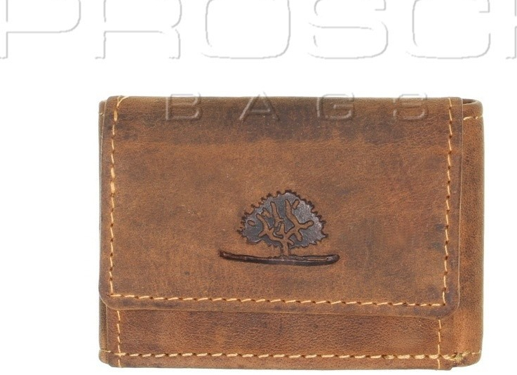 Greenburry kožená peňaženka mini 1681 25 hnědá