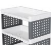 Regál MagicHome Rolly, plastový, 5 políc, 49x29x97 cm, na kolieskach