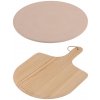 EXCELLENT HOUSEWARE Sada na pizzu kameň na pečenie a lopata 2 ks