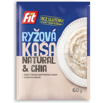 Fit Ryžová kaša Natural s chia 60 g