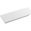 SAPHO AE300-0101 Abeline rohová polica rockstone 30 x 10 cm, excentrická, biela mat