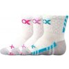 VoXX Ponožky dojčenské slabé Piusing s bavlnou biele dievčenské