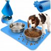 SILIKONOVÁ PODLOŽKA POD MISKU pre zvieratá psov mačky Vodotesná PODLOŽKA