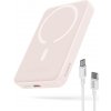 Baseus – Mini Air – powerbanka, USB-C, MagSafe nabíjanie, 20 W, 10000 mAh, kábel USB-C, 30 cm – ružová KF2332460