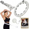 Springos Hula hop s výstupkami 38 cm biely